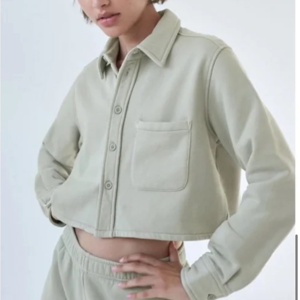 Tna Cozy Fleece crop top, Aritzia, S/P, NWT